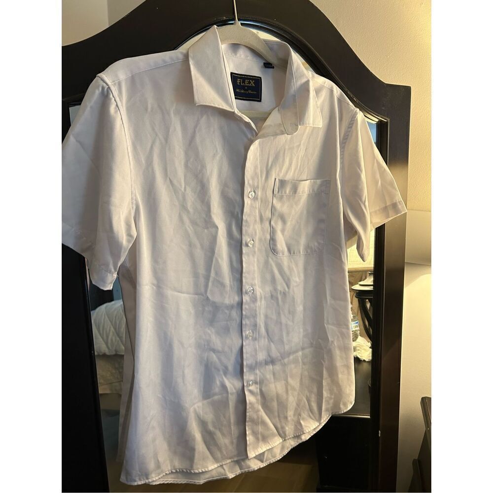 NEW Flex Mens Fine Luxury Collection Italian Short Sleeve Shirt S